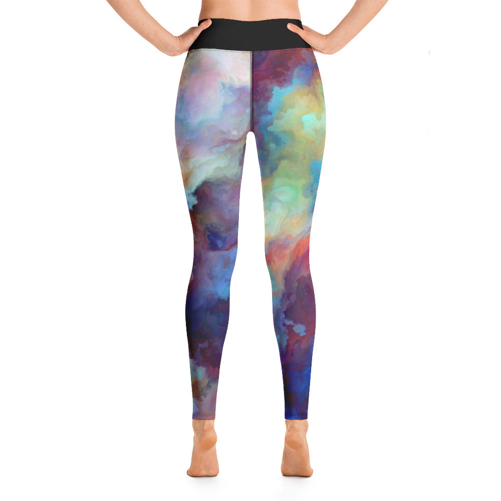Vibrant Painted Yoga Leggings