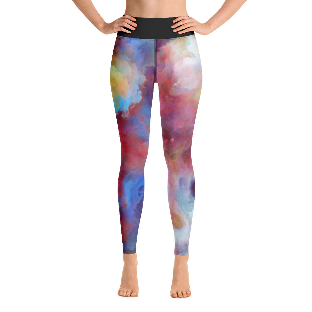 Vibrant Painted Yoga Leggings