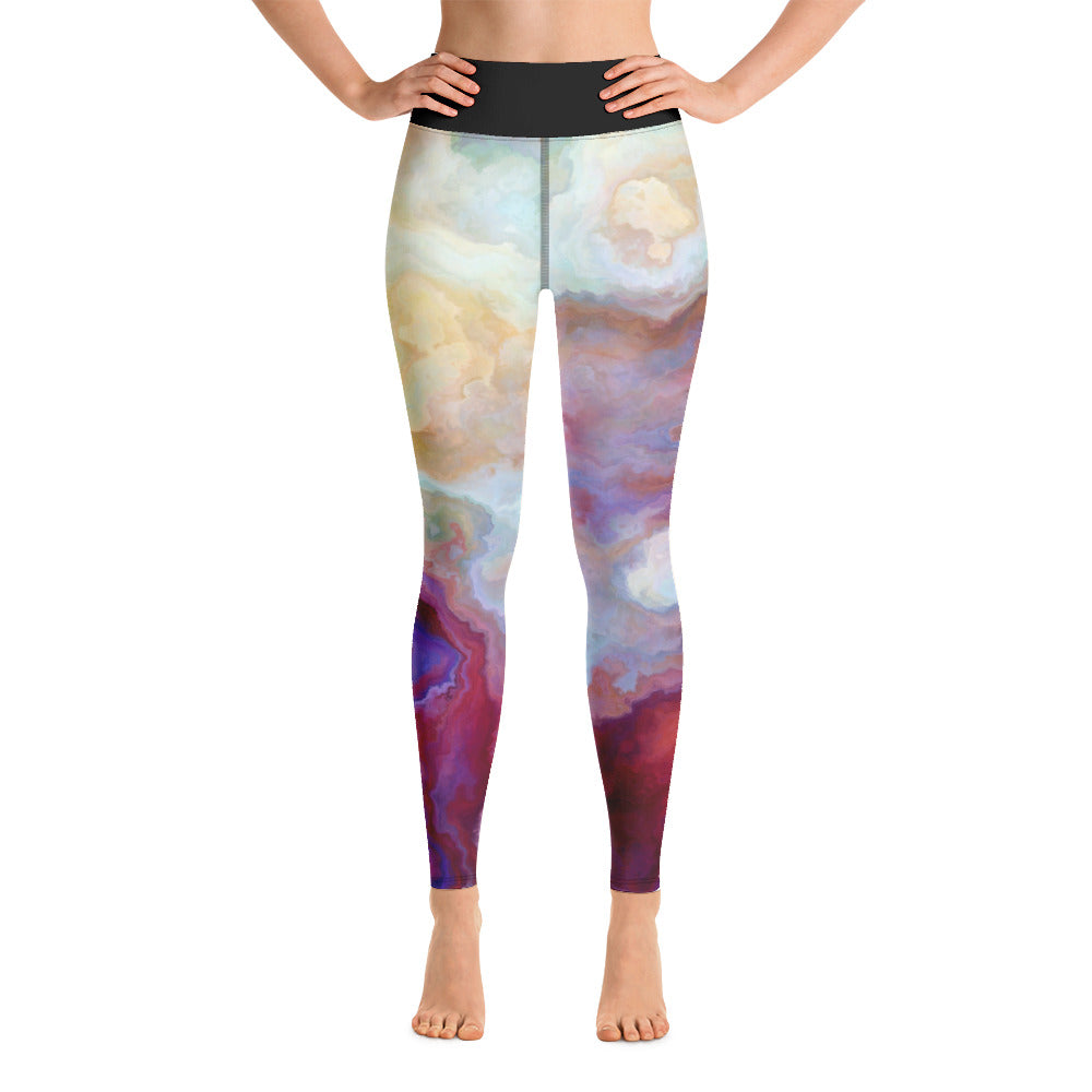 Vibrant Painted Yoga Leggings