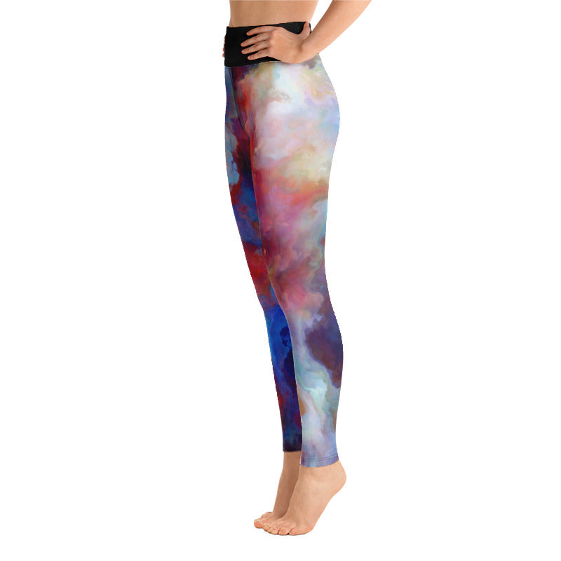 Vibrant Painted Yoga Leggings