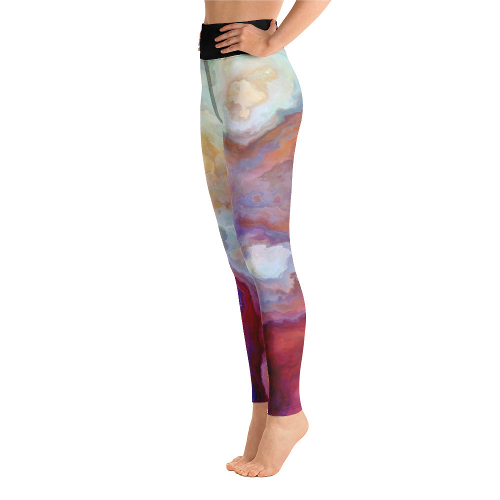 Vibrant Painted Yoga Leggings