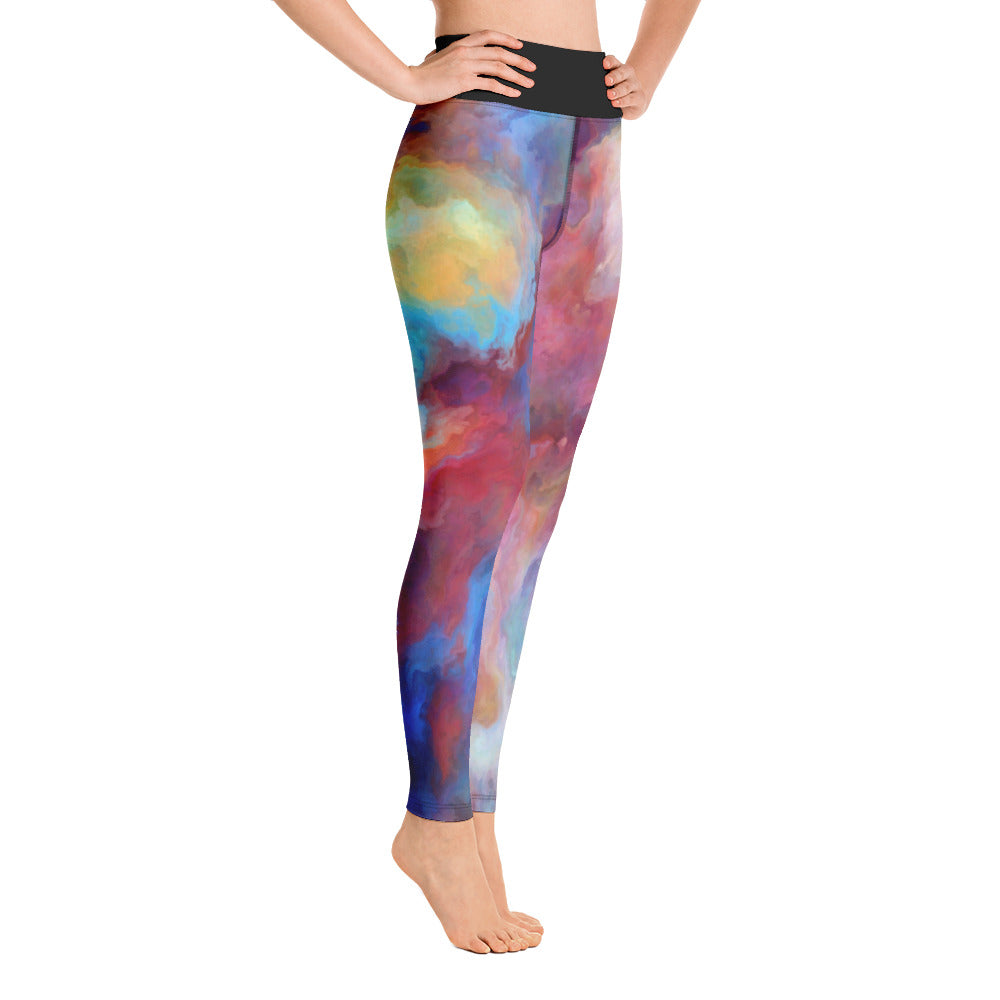 Vibrant Painted Yoga Leggings