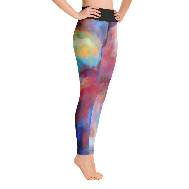 Vibrant Painted Yoga Leggings