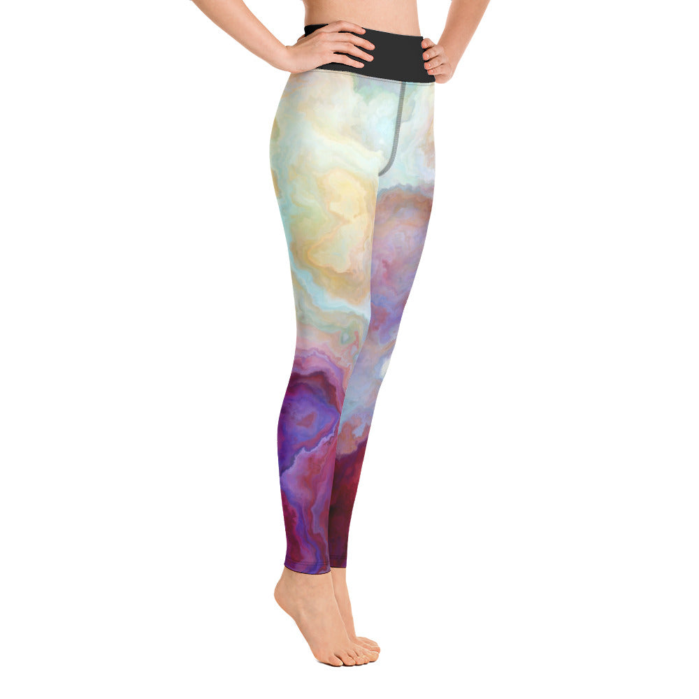Vibrant Painted Yoga Leggings