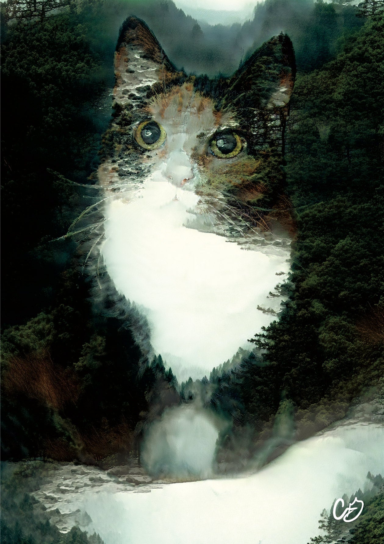 Misty Forest Cat