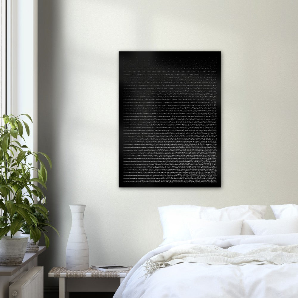 Asemic White On Black (Metal)