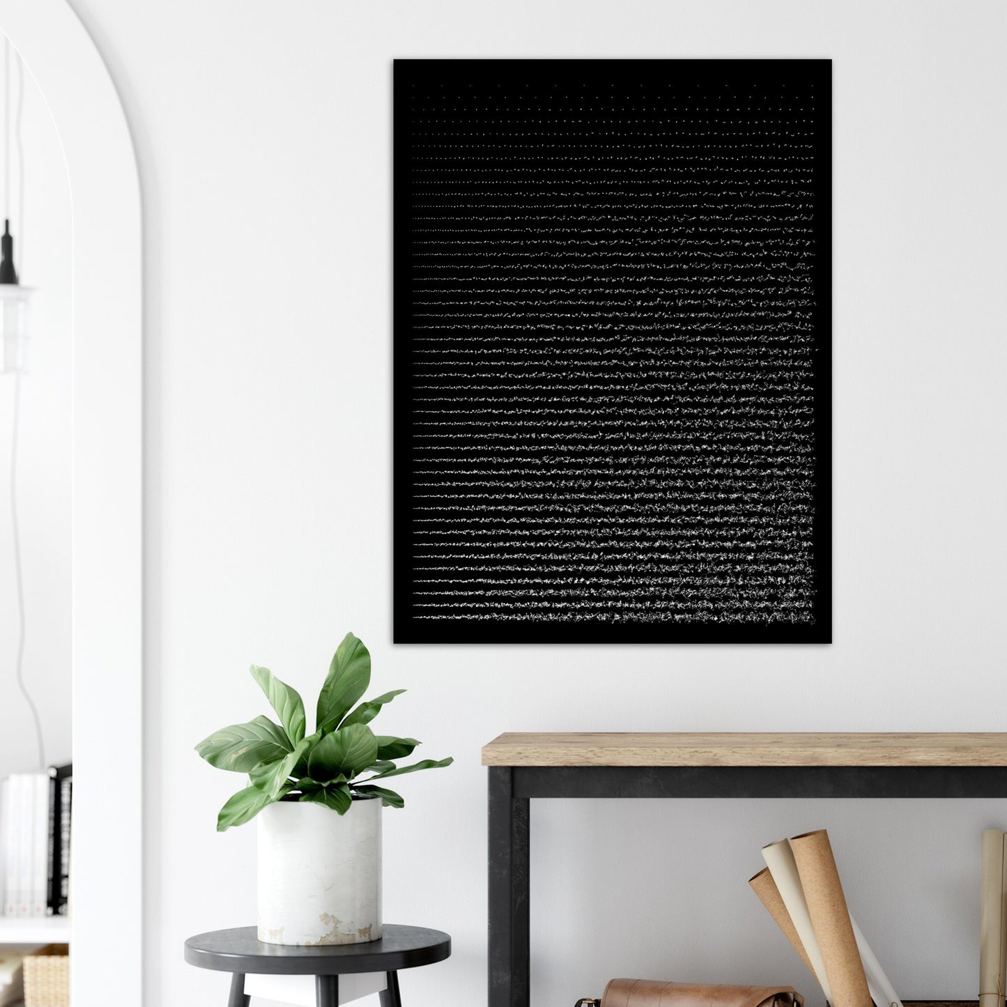 Asemic White On Black