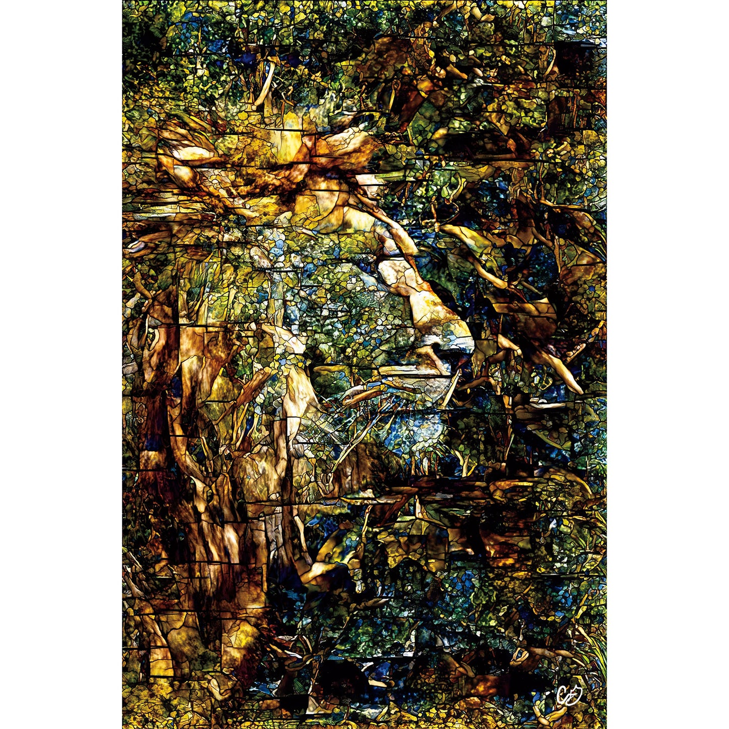 Stained Glass Lion